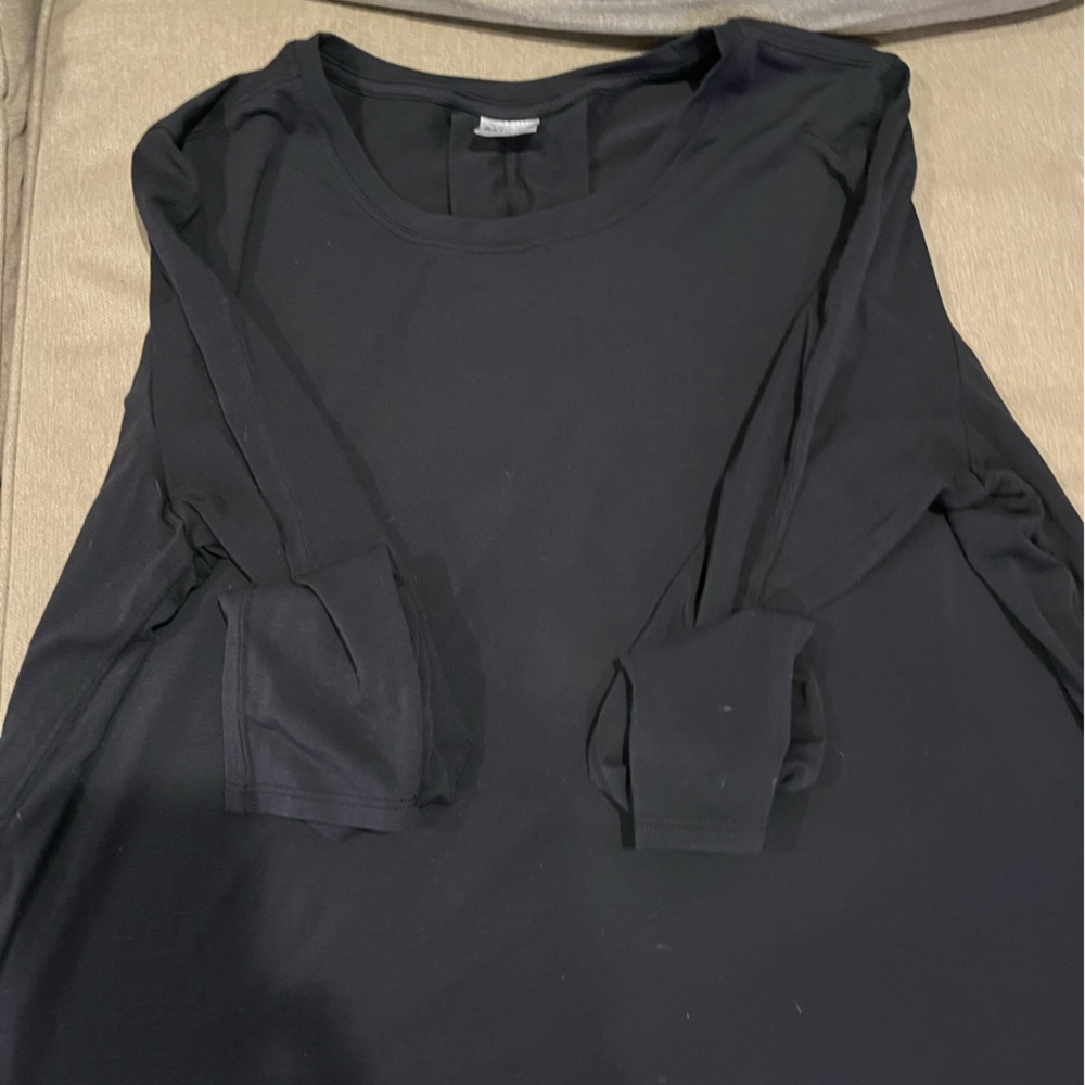 Athleta Black Long Sleeve Top